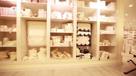 home textile store with slider