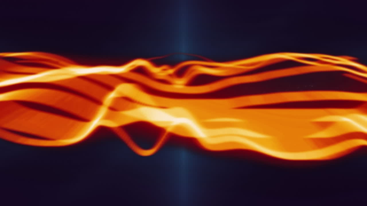 녹색 빛과 파동 위에 다채로운 시작 텍스트의 애니메이션