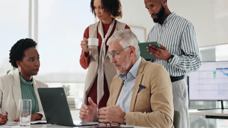 business professionals collaborating in a modern office