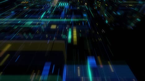 bucle sin costuras abstraer internet de las cosas fondo de movimiento.