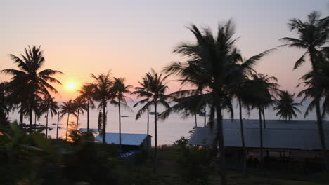 tropical sunrise over the ocean