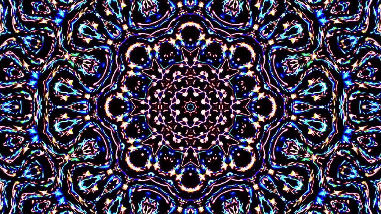 luz abstracta brillante que gobierna el color completo, caleidoscopio