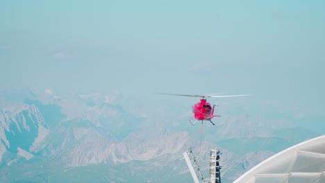 Cargo-Helicopter-Operating-On-The-Zugspitze