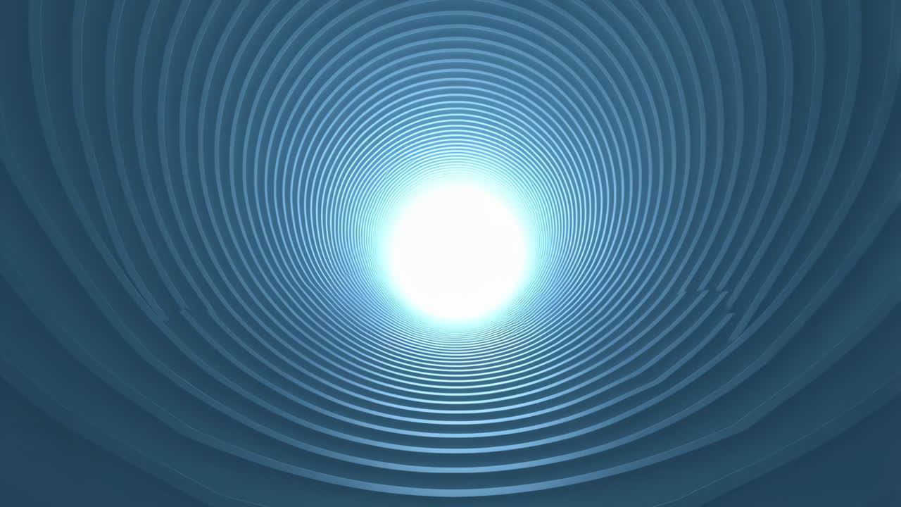 Hypnotic Abstract Tunnel with Bright Fading Light