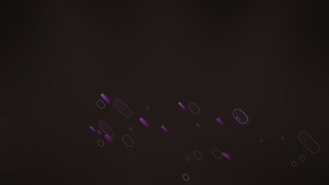 animación de senderos de luz púrpura en movimiento sobre un fondo negro