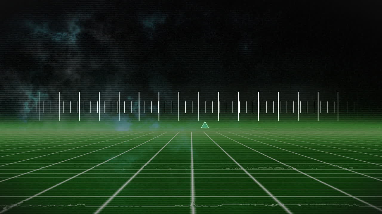 animación de diagrama en movimiento sobre formas de neón