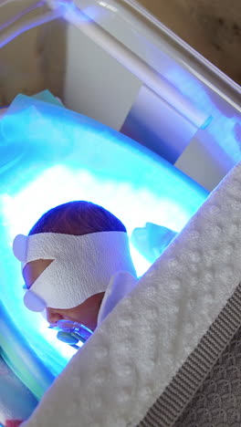 Baby Under Phototherapy Light