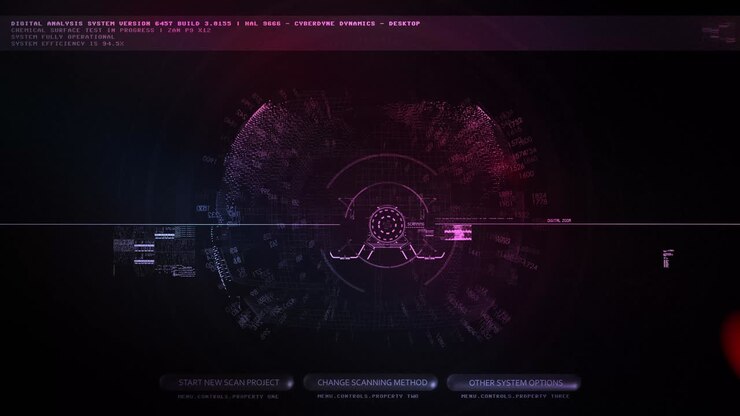 HUD Screen Scifi Cyberpunk Cinematic