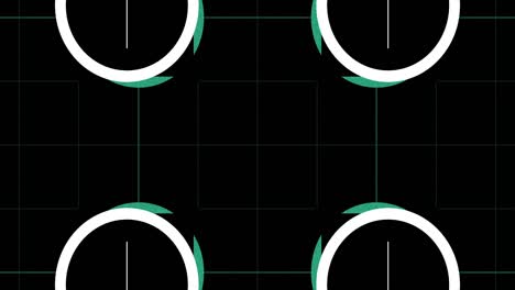 cuadrícula de fondo abstracta con círculos versión a 8