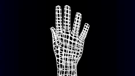artificial hand turn around.