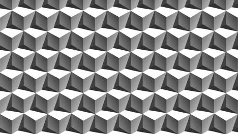 - patrones de cubos blancos. abstracción. 3d con sombras. fluctuación de un lienzo brillante con un ornamento geométrico.