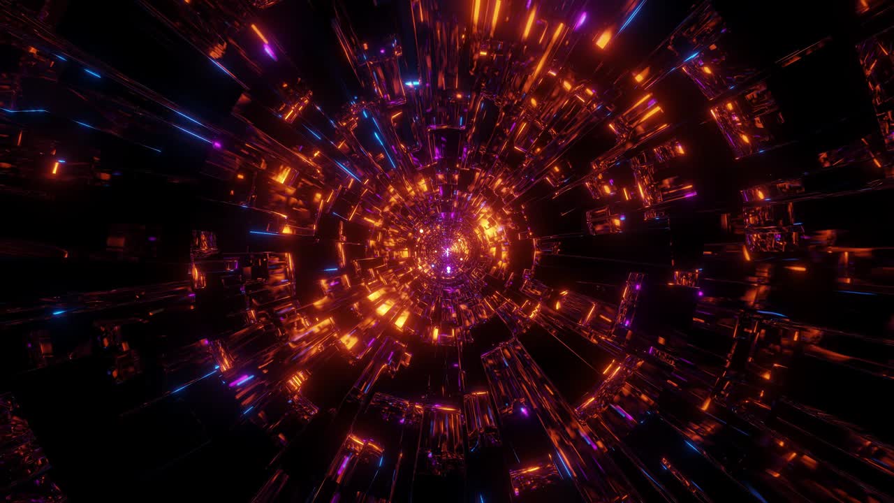 patrón de reflexión abstracto creativo obra de arte gráfica con esferas brillantes volar a través de ilustración 3d diseño de movimiento fondo papel tapiz en vivo club de bucle sin fin bucle visual vj