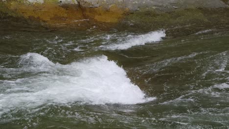 fast river flowing, close up