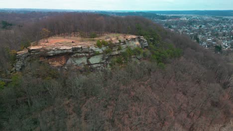 vista aérea de mount pleasant con los barrios de la ciudad de lancaster, ohio