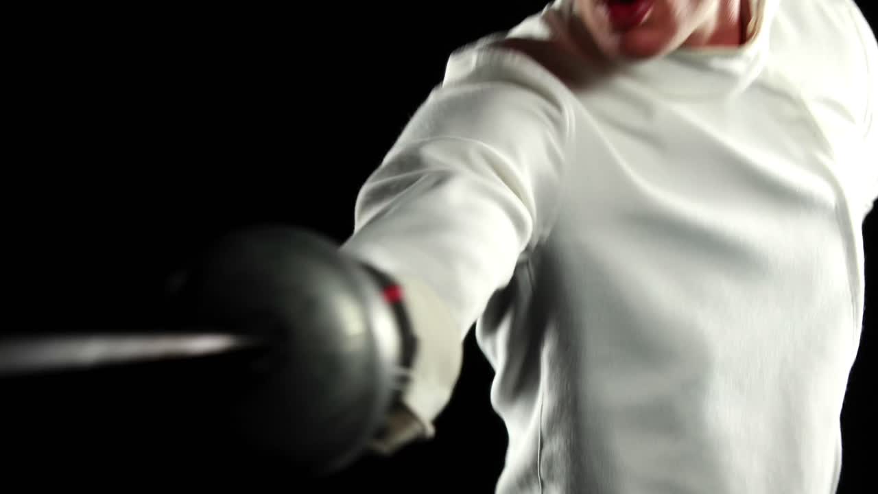 스포츠맨 펜싱 연습