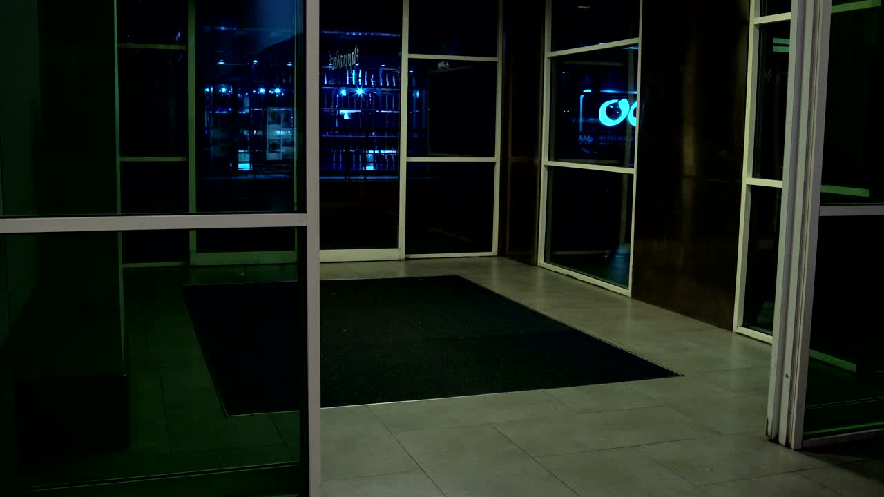 건물의 자동 문