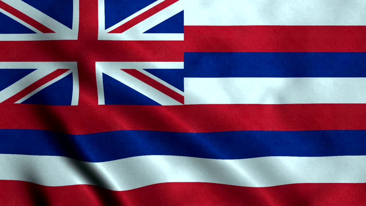 4k sin costuras bucleable bandera de hawai