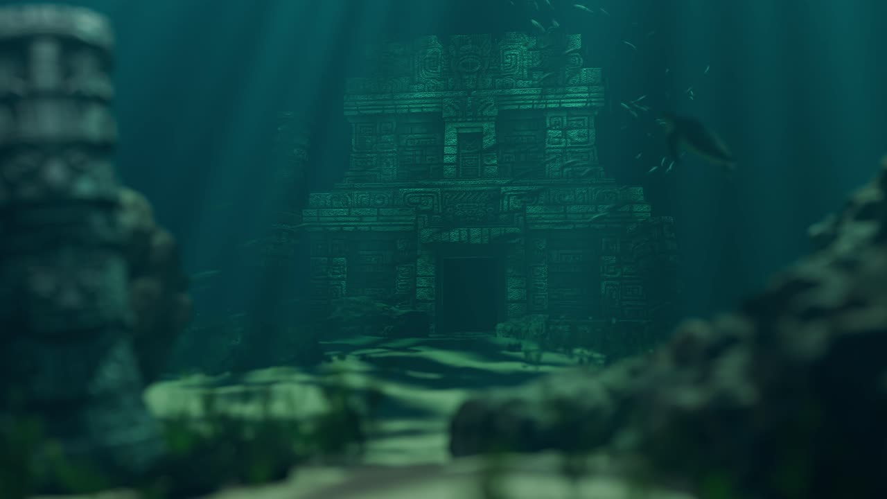 Sunken Ancient Temple Ruins