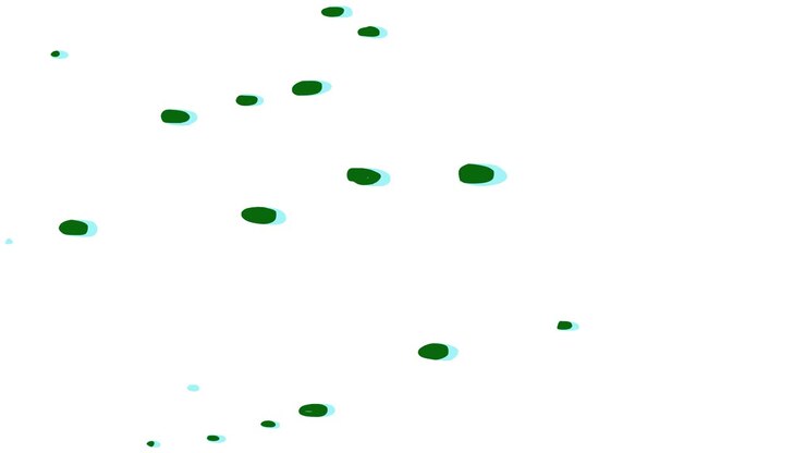 緑色の画面にカラフルなアニメーション: クロマキーでスムーズな流体トランジション 4k 画像