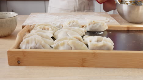 Family,-food-and-learning-in-kitchen-by-mother