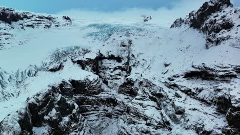 Kotarjokull-auslassgletscher-Am-Haaldagrat-Während-Der-Wintersaison-In-Südisland