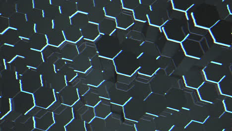 motion dark black hex grid background 8