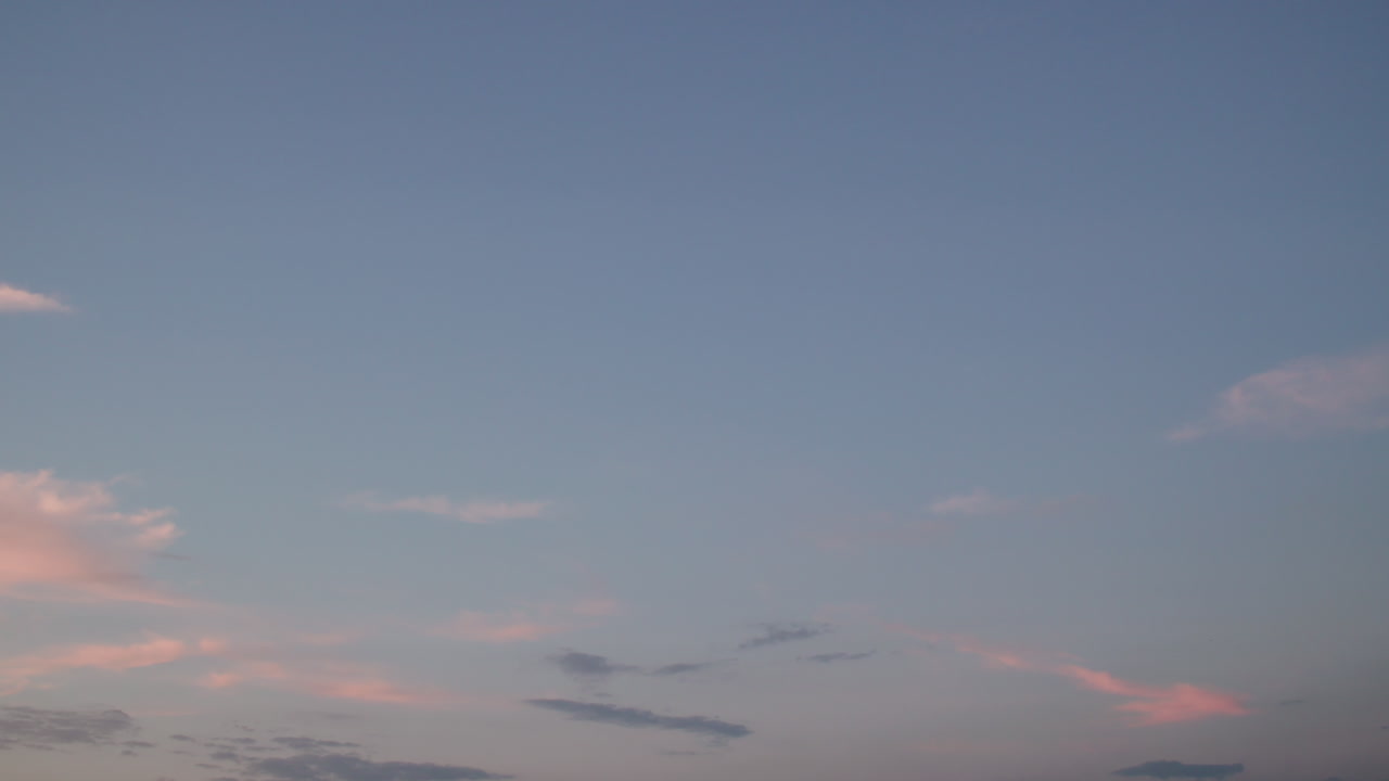 Sunny day sunset sky timelapse