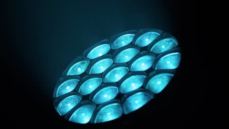 close up of a robotic RGB Concert lights, equipment B-roll footage 2