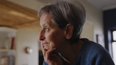 Senior-woman-relaxing-alone-at-home