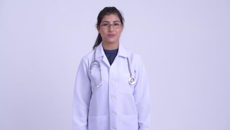 young beautiful indian woman doctor