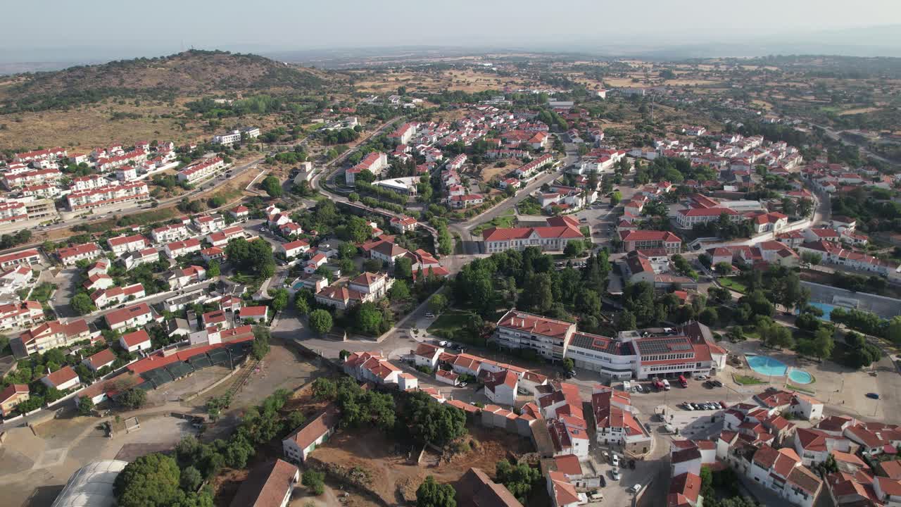 Drone Shot Village of Idanha a Nova in Portugal