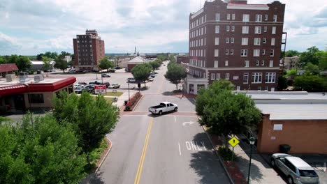 Orangeburg-SC,-Orangeburg-South-Carolina-Aerial-Low-Shot-of-Skyline