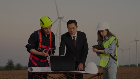 investors explore the installation of wind turbines to generate electricity as clean energy with no environmental impact.