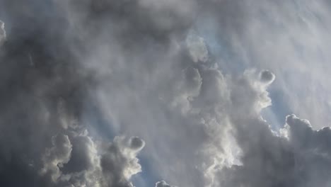 ominous dark clouds and lightning in the sky 4k