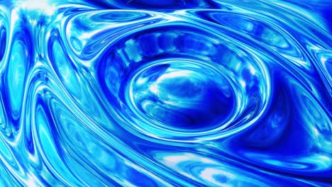 liquid pattern like waves in looped motion. 3d stylish abstract blue bg of wavy surface like brilliant liquid glass with beautiful gradient colors. 4k trendy colorful fluid animation.