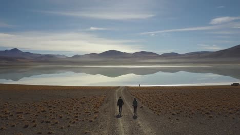 laguna tuyajto en el desierto de atacama