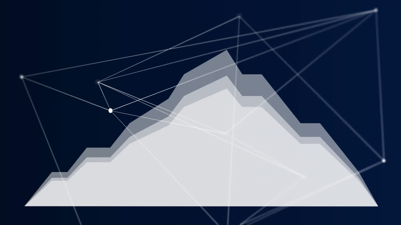 창의적인 움직임을 가진 그래픽의 디지털 애니메이션
