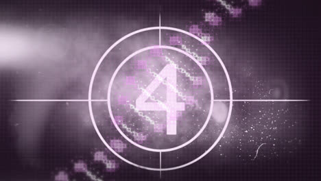 animation of countdown from 10 to 1 on brown background
