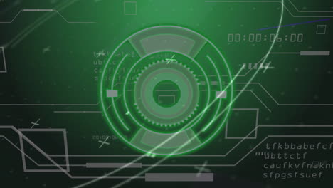 animation of scope scanning over data processing