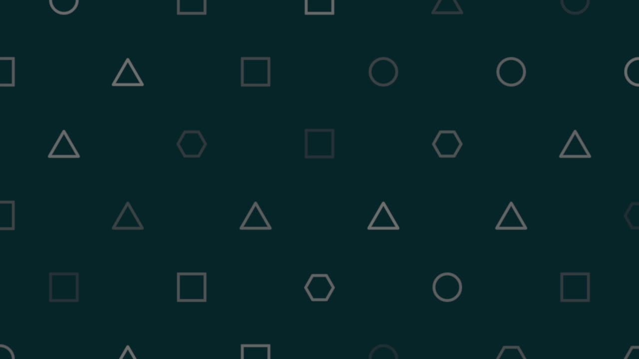 pequeño patrón de triángulos geométricos, cuadrados y círculos
