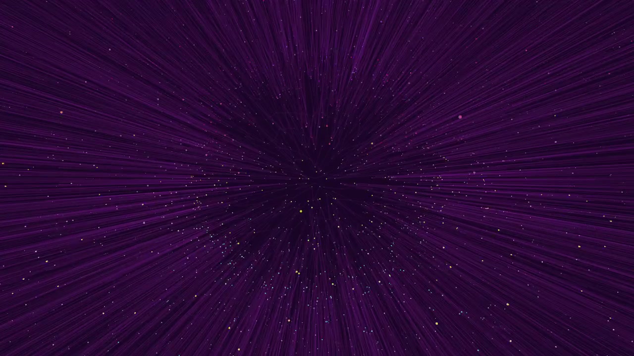 Rainbow futuristic sphere with neon led lines and glitters in dark galaxy