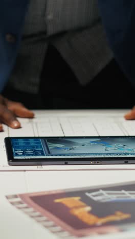 vertical video factory experts design assembly facility production lines in tablet cad program