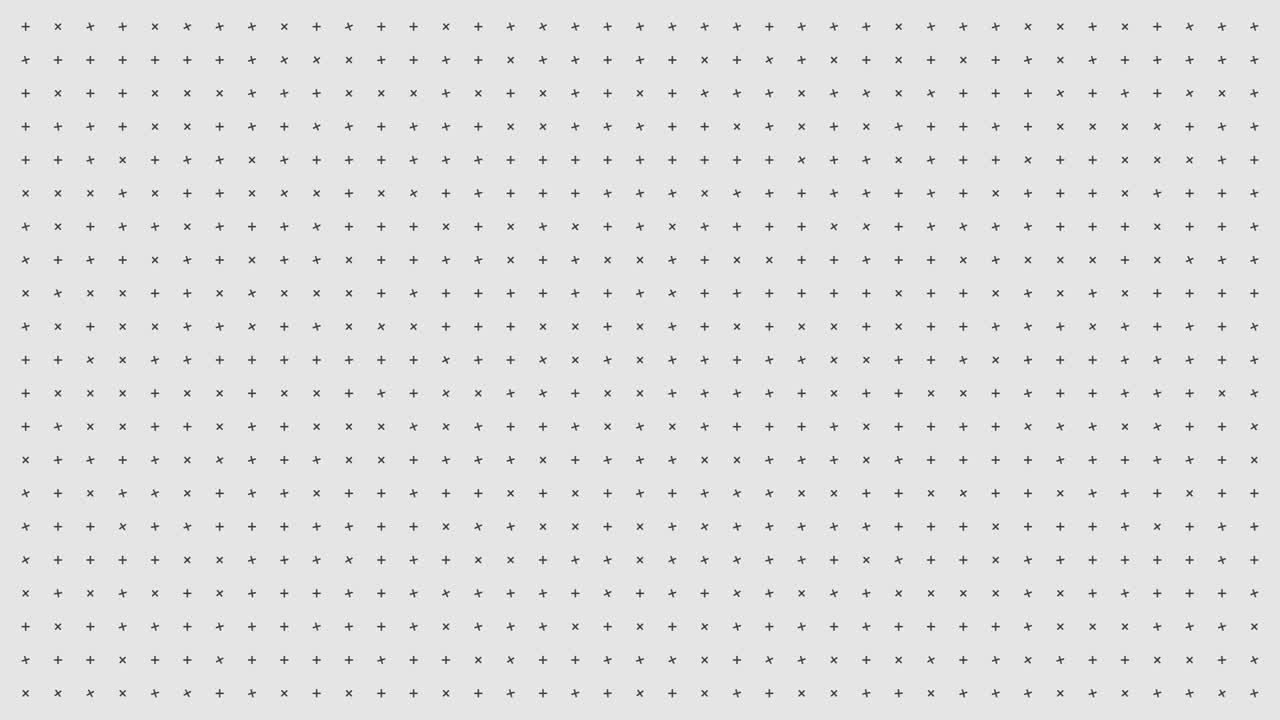 fondo blanco con cruces giratorias.