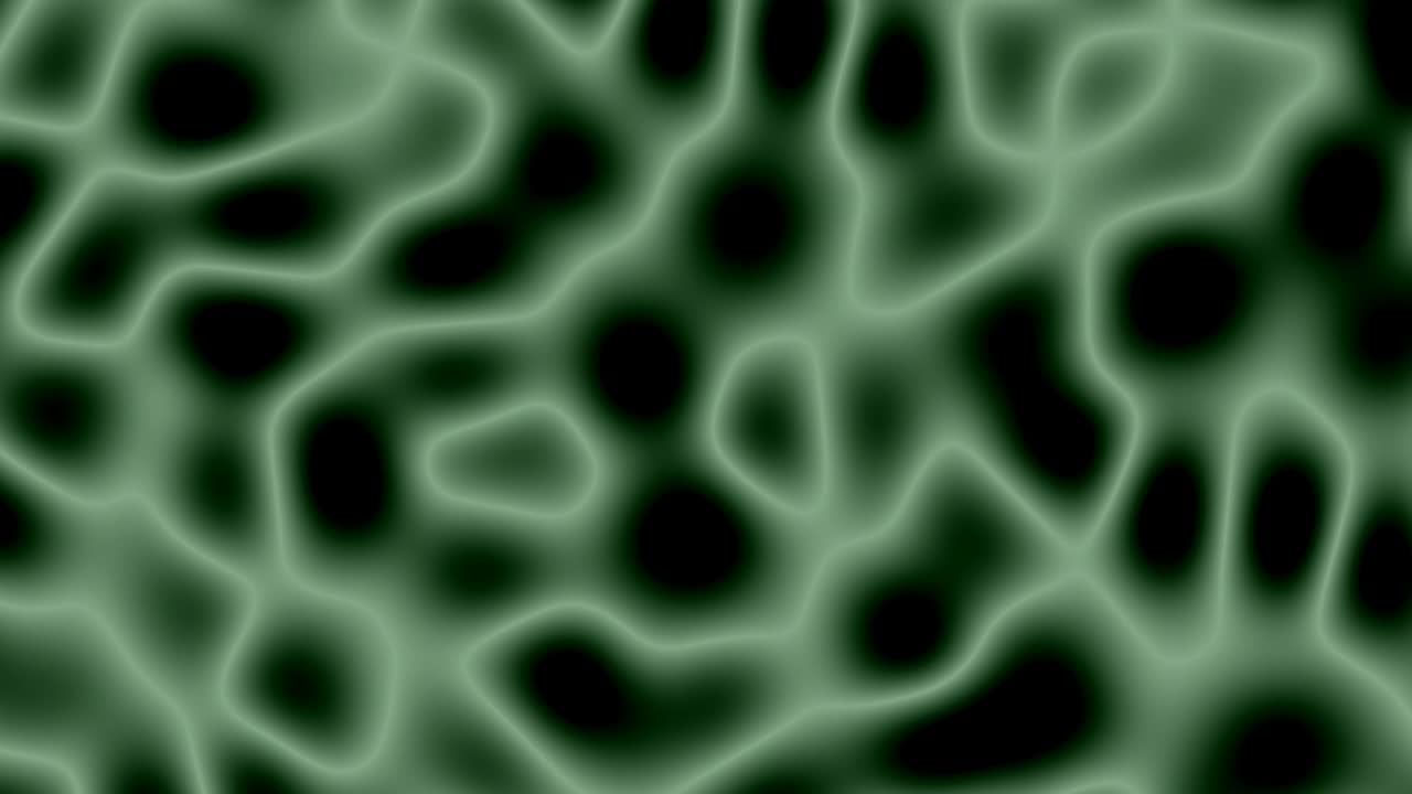 ondas de energía de color verde en bucle. animación de video abstracta para papel tapiz