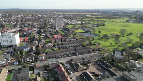 dagenham london park and housing uk drone, aéreo, vista desde el aire, vista panorámica