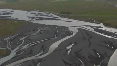 Aerial-shot-of-following-a-car-in-Iceland-during-summer-2019