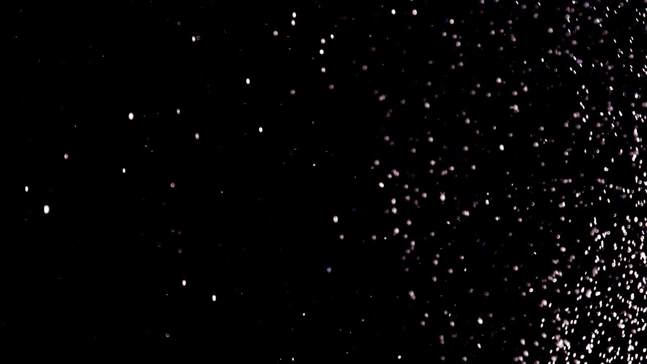 White Particles Fall