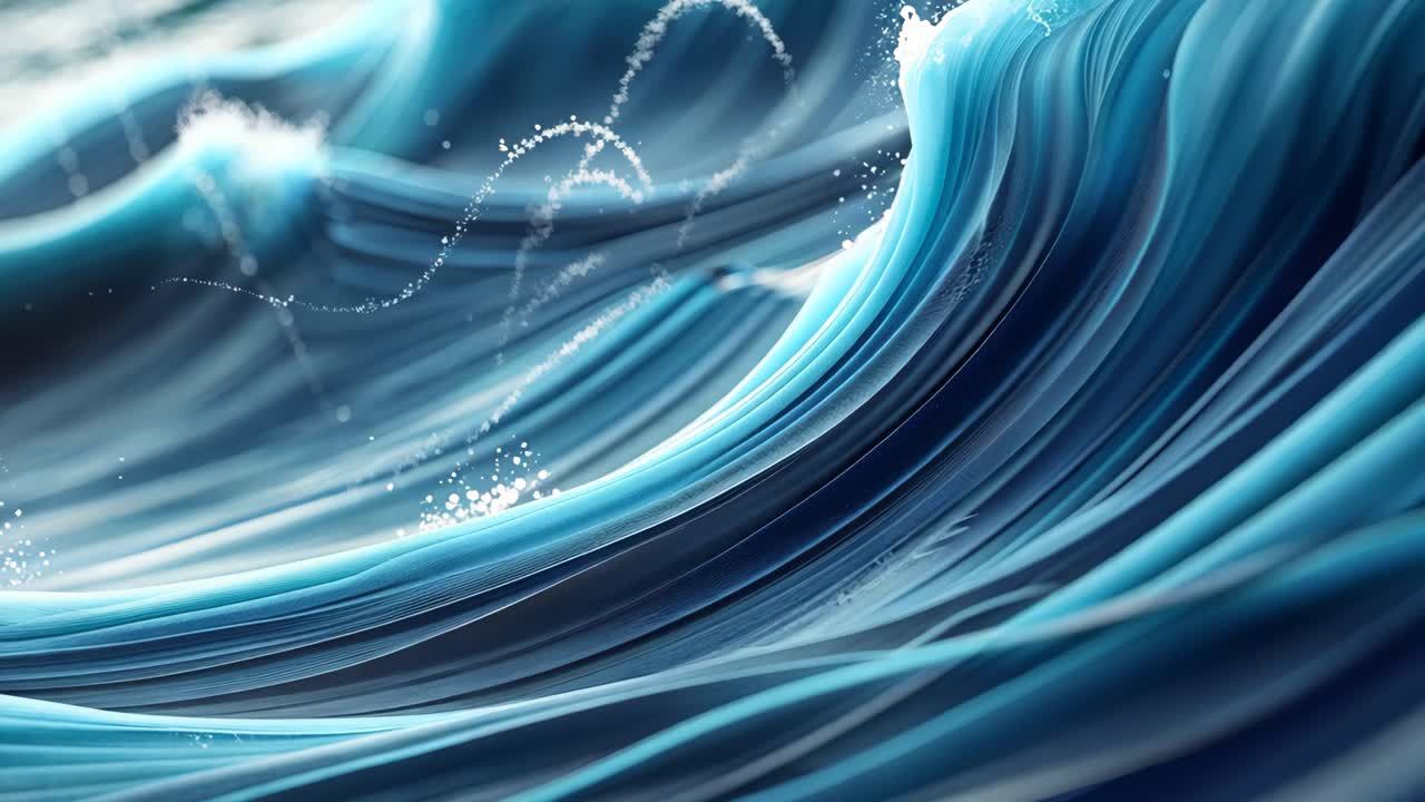 Abstract Blue Waves