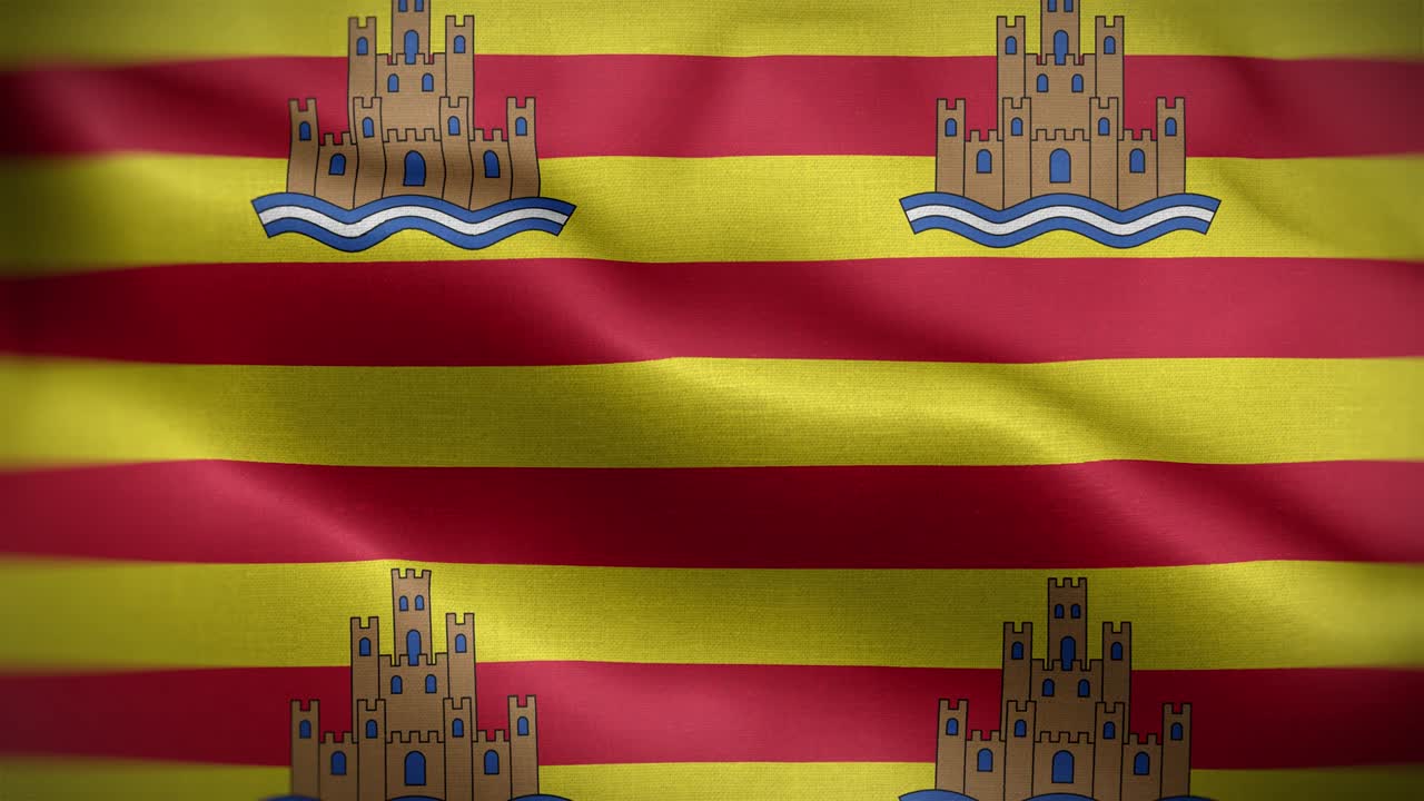 bandera de ibiza españa fondo de bucle 4k