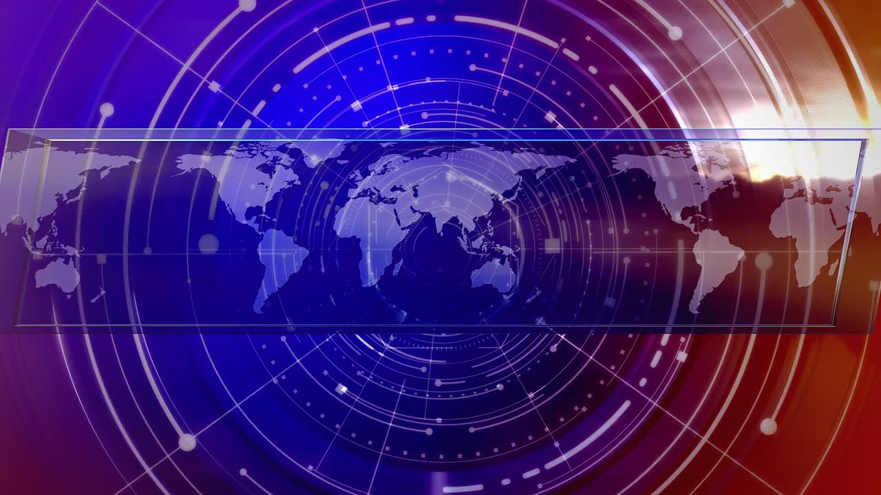 gráfico futurista con líneas y formas circulares